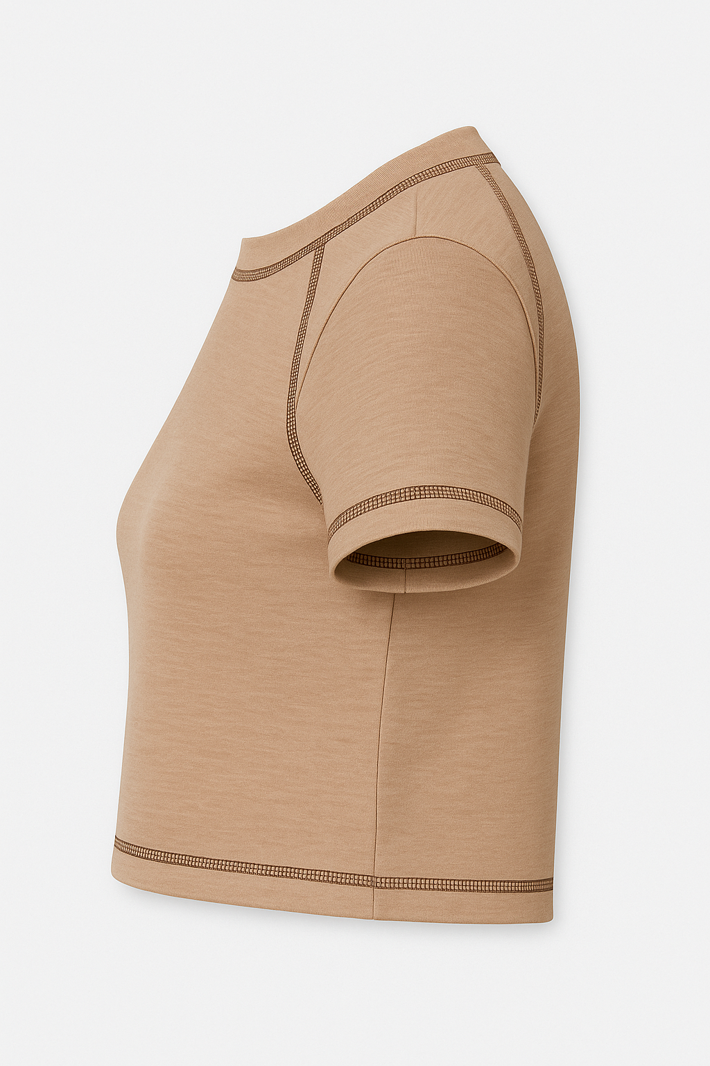 "The Brown Stitch" Crop Tee