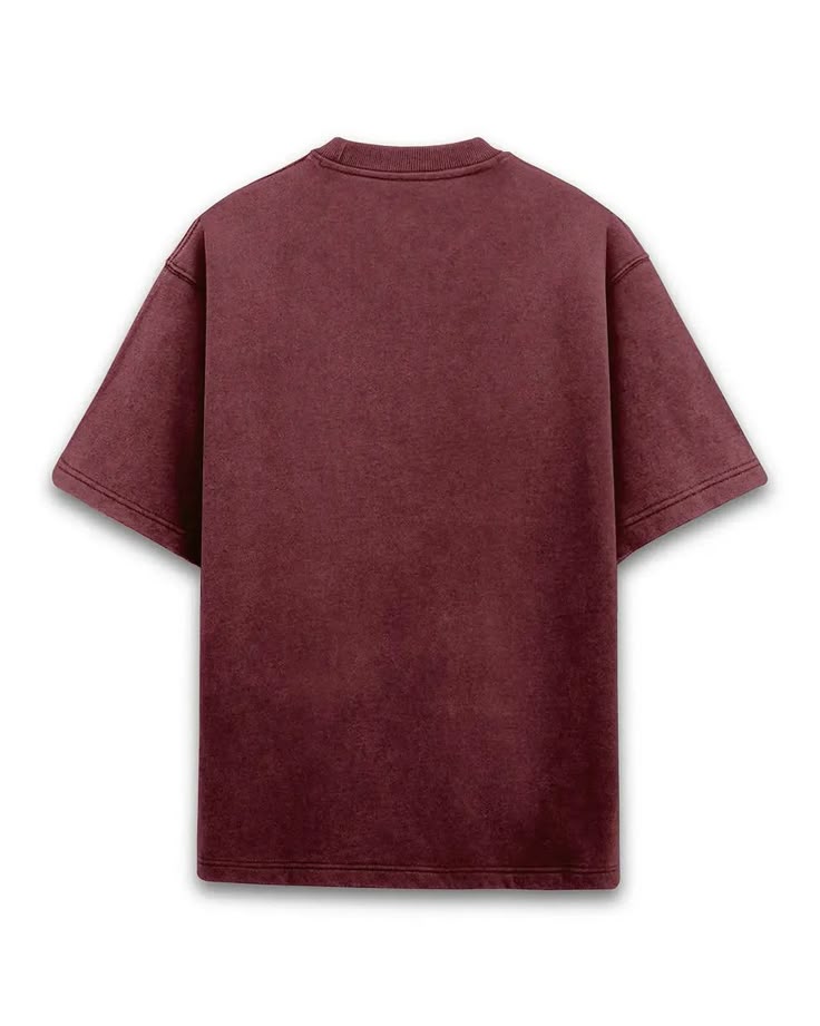 "AMORE" Acidwash Red Oversized Tee