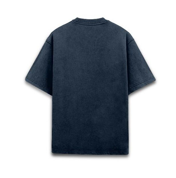 "AMORE" Acidwash Blue Oversized Tee
