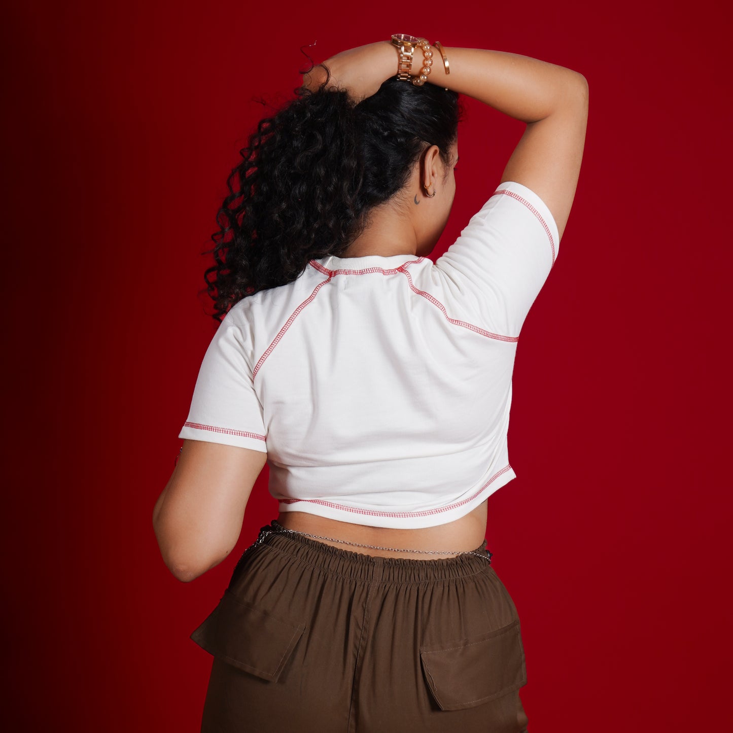 "The Red Heart" Crop Tee